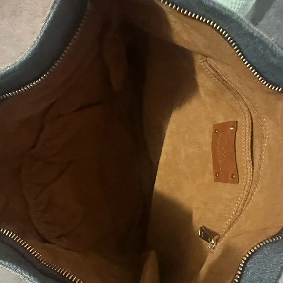 Patricia Nash- Hartley Denim Hobo Shoulder Bag - Picture 8 of 10